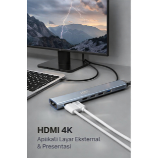 USB HUB 2in1 7 Port – Banyak Colokan, Kerja Makin Lancar