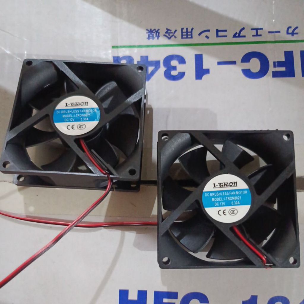 Fan DC 8x8 12v putaran cepat / High Speed 0.3A