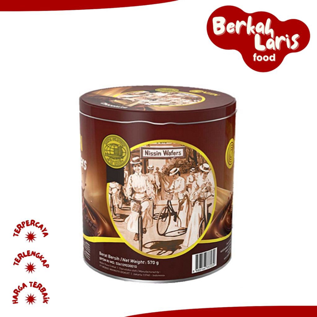 Nissin Wafer Cokelat Kaleng 570 gr