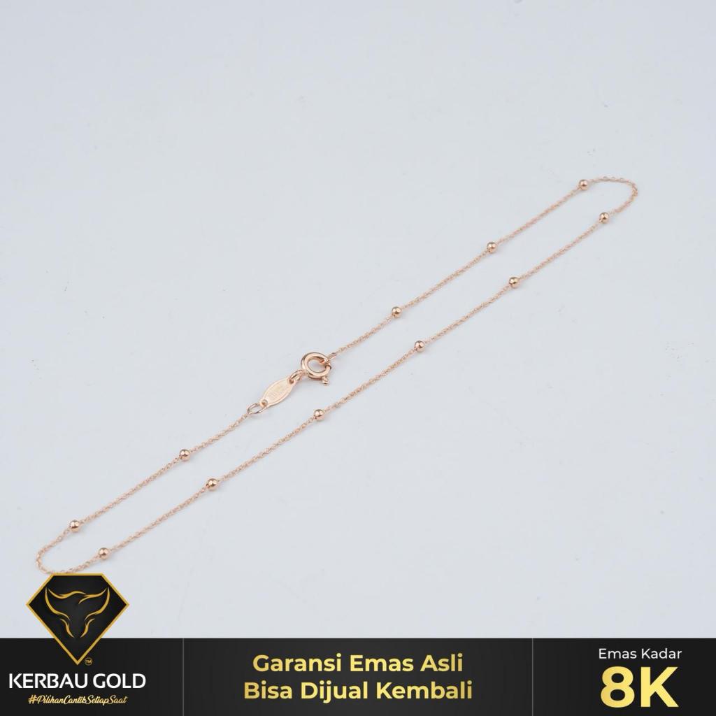 [Kerbau Gold] Gelang Emas Jedar 8k - Emas asli 100%