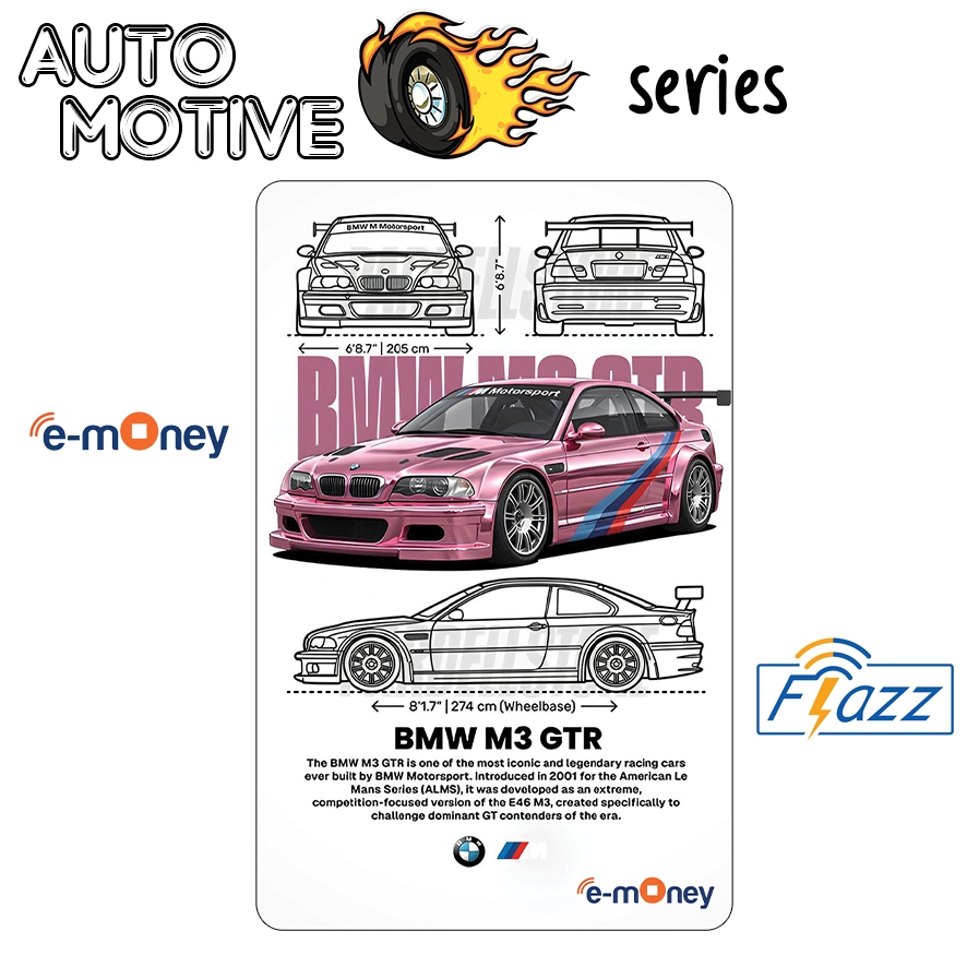 Emoney / Flazz Gen 2 Custom Edisi Otomotif Mobil BMW M3 - Kartu Etoll Mandiri BCA