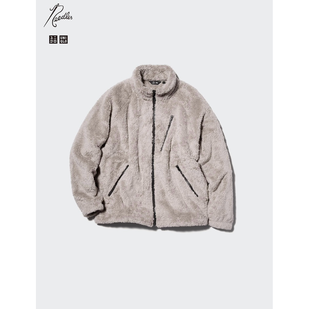 Jaket Fleece Ritsleting - Uniqlo x Needles
