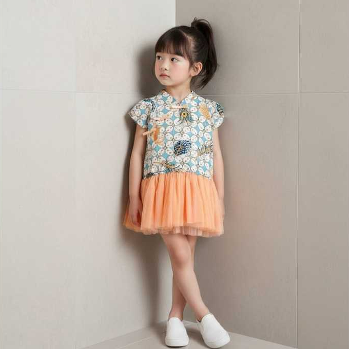 Treehouse Ai dress cheongsam batik anak
