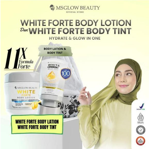 MSGLOW Beauty White Forte Body Tint Extra Whitening Tinded Lotion