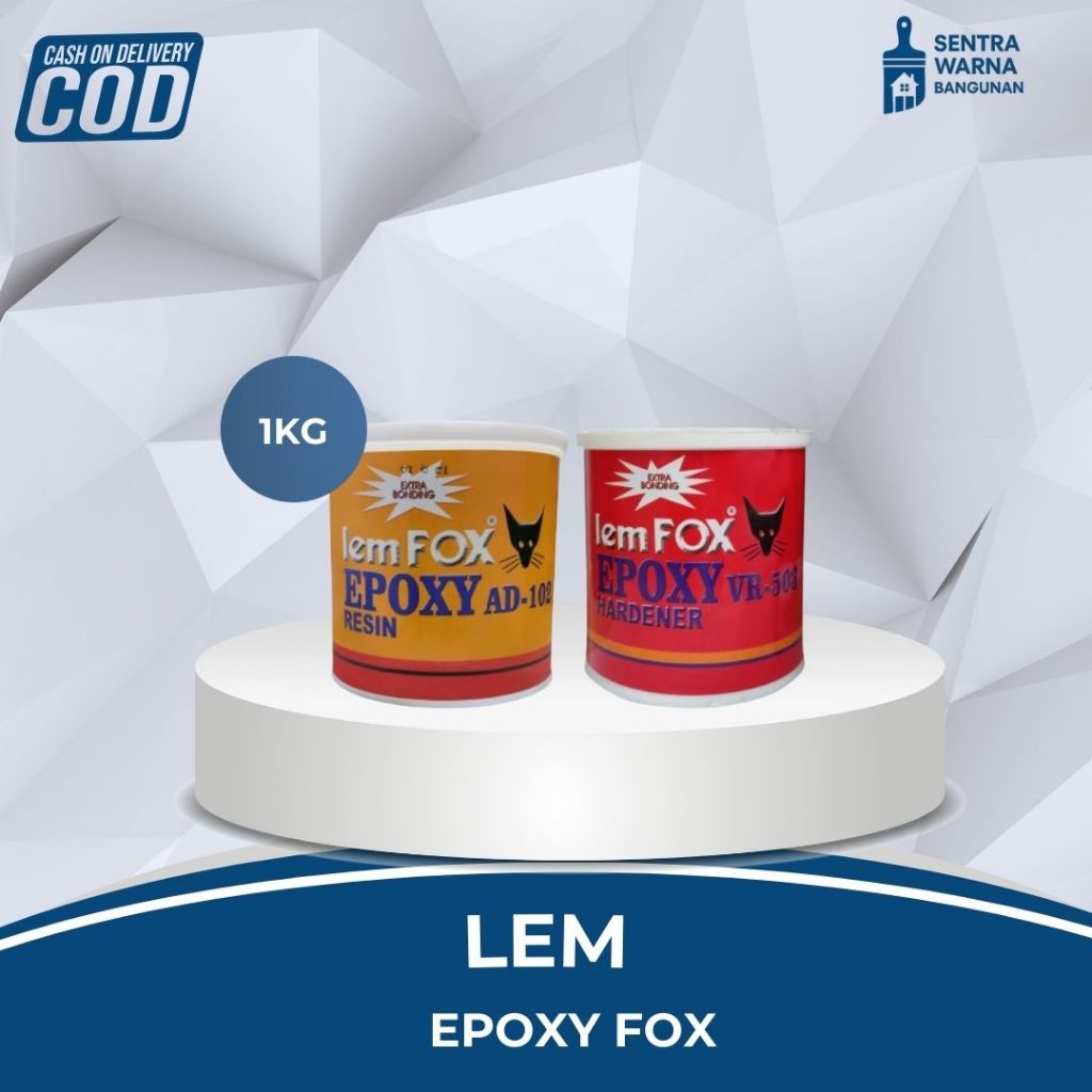 Lem Epoxy Fox | Ukuran : 1 Kg