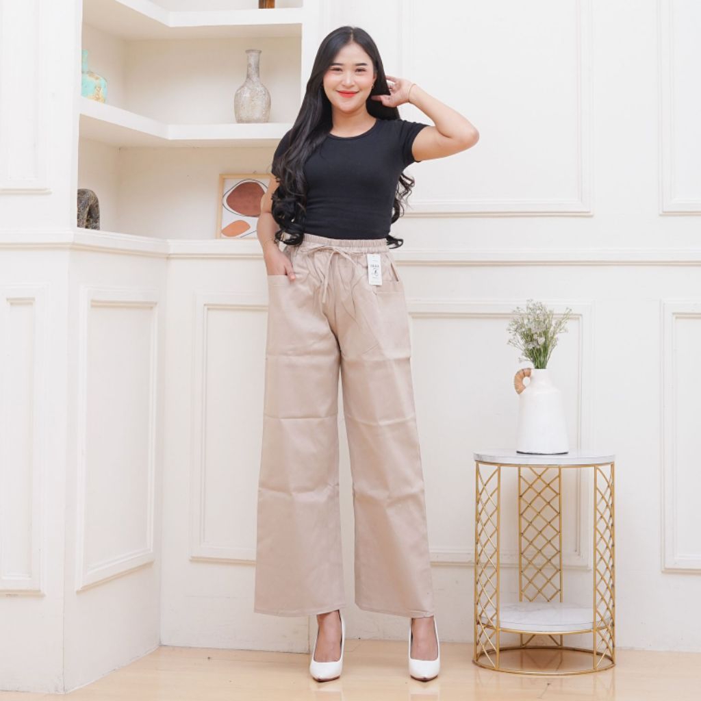 ZILKA - CELANA PASPOL CHINOS WANITA KULOT JUMBO KATUN TWILL PREMIUM