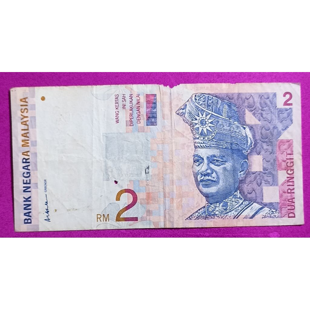 UANG KERTAS MALAYSIA 2 RINGGIT