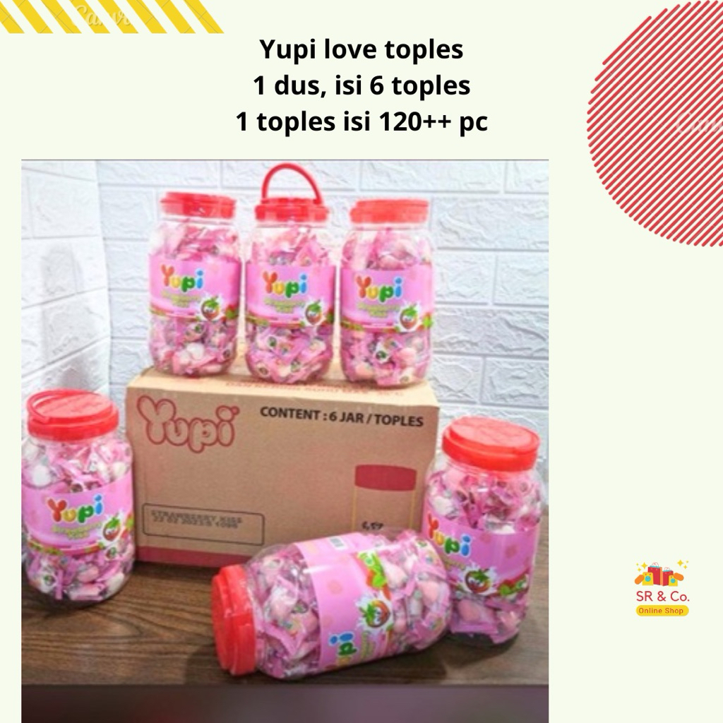 Permen Yupi toples 1 Dus isi 6 toples