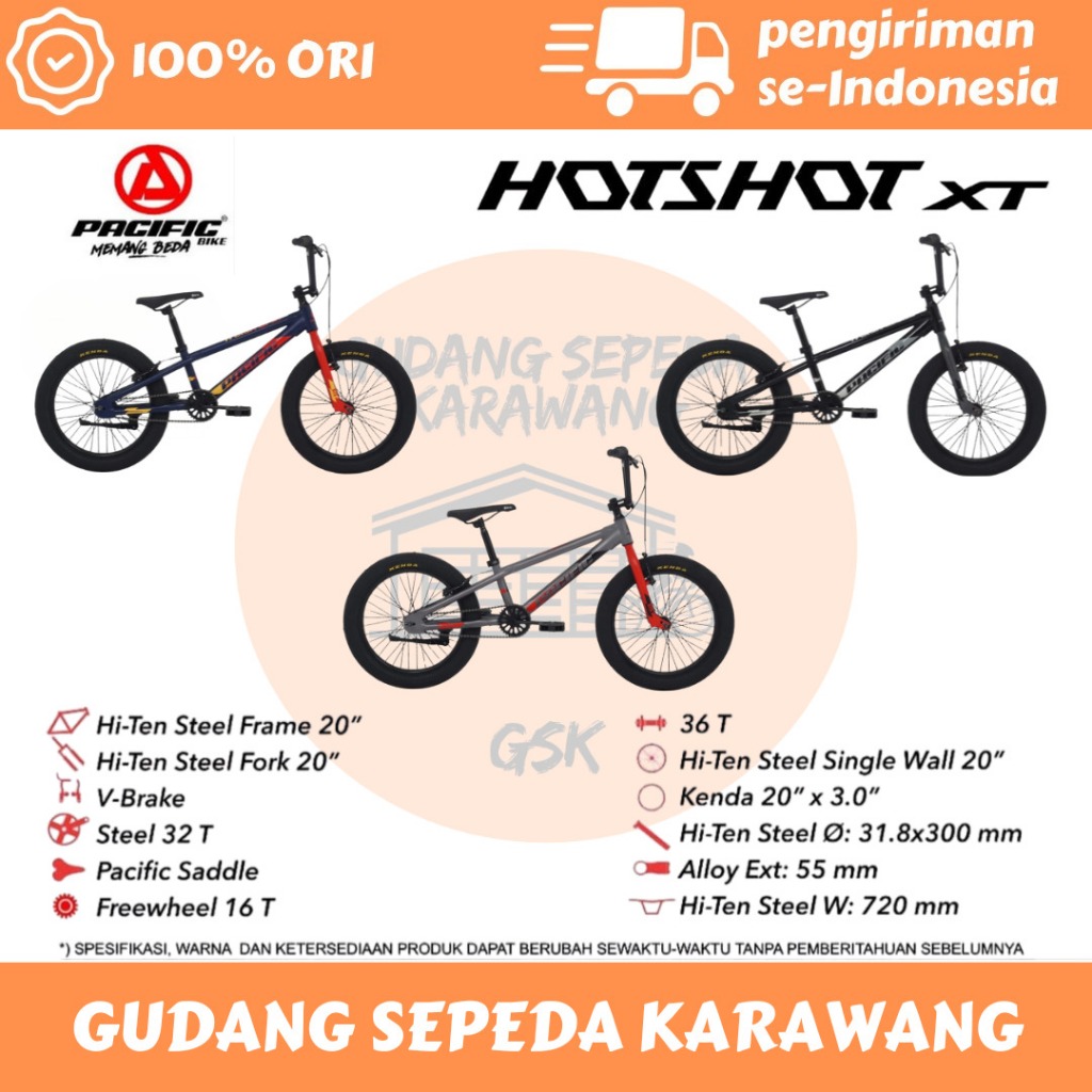 SEPEDA BMX PACIFIC HOTSHOT XT 3.0 BAN BESAR Garansi Resmi