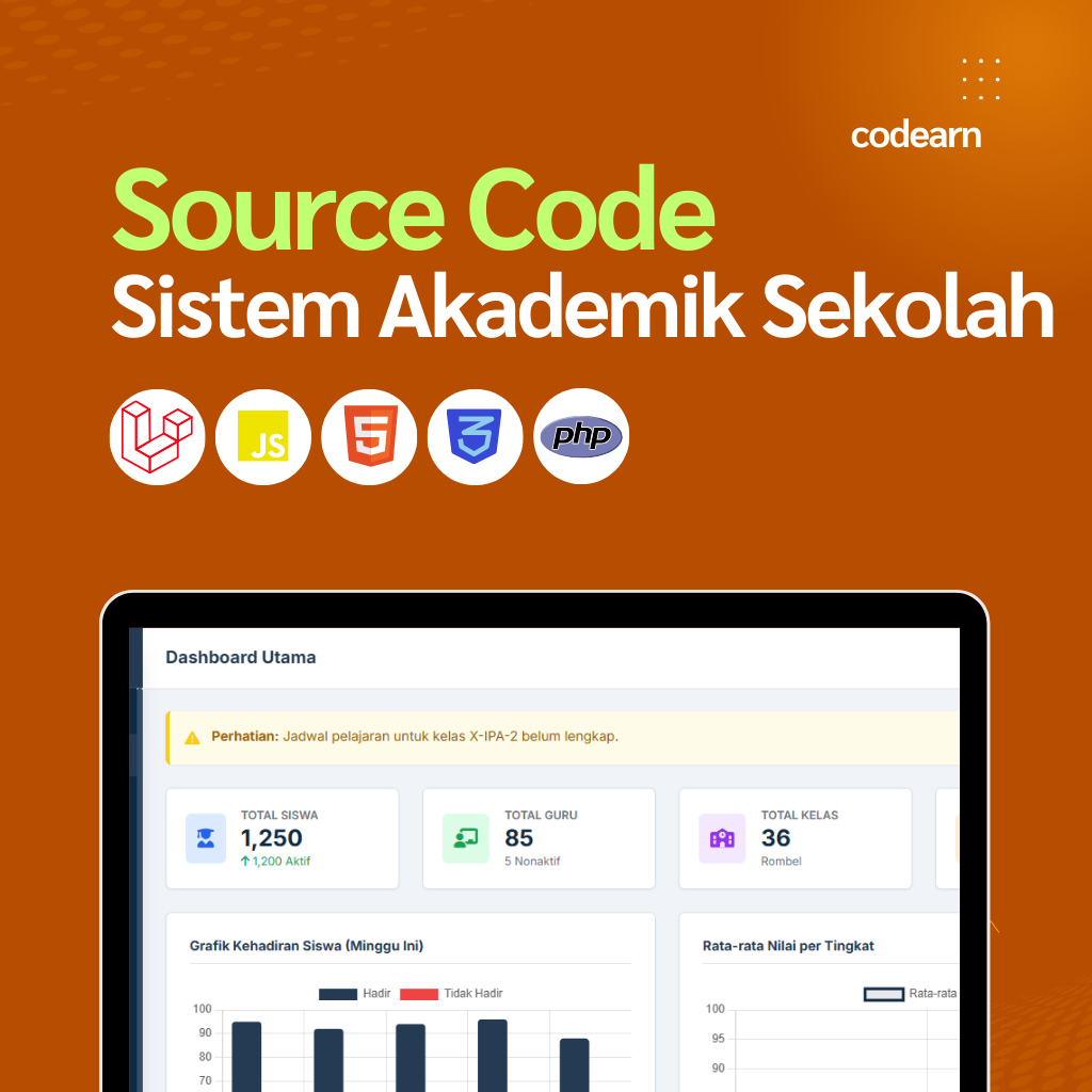 Source Code SIAKAD Laravel Sistem Informasi Akademik Sekolah