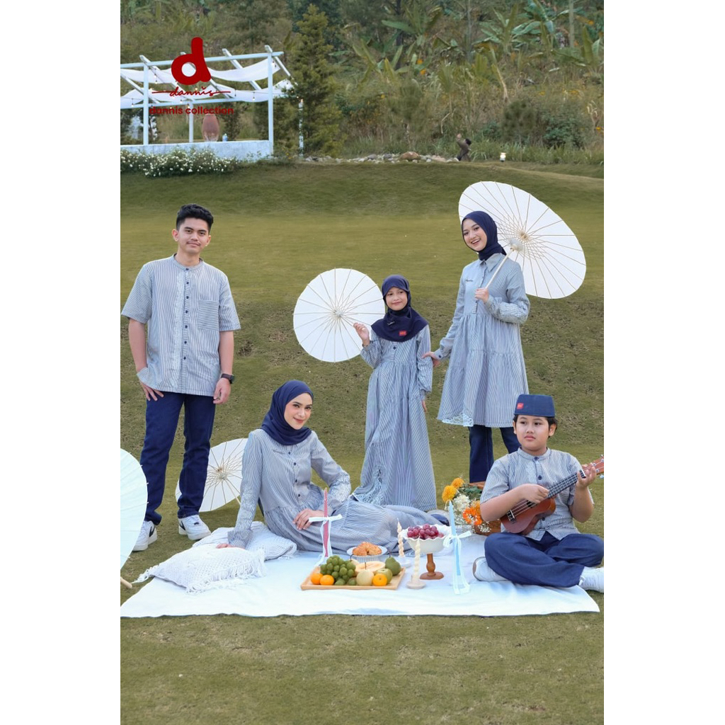 Sarimbit dannis terbaru/D’stripe Lace/ sarimbit keluarga