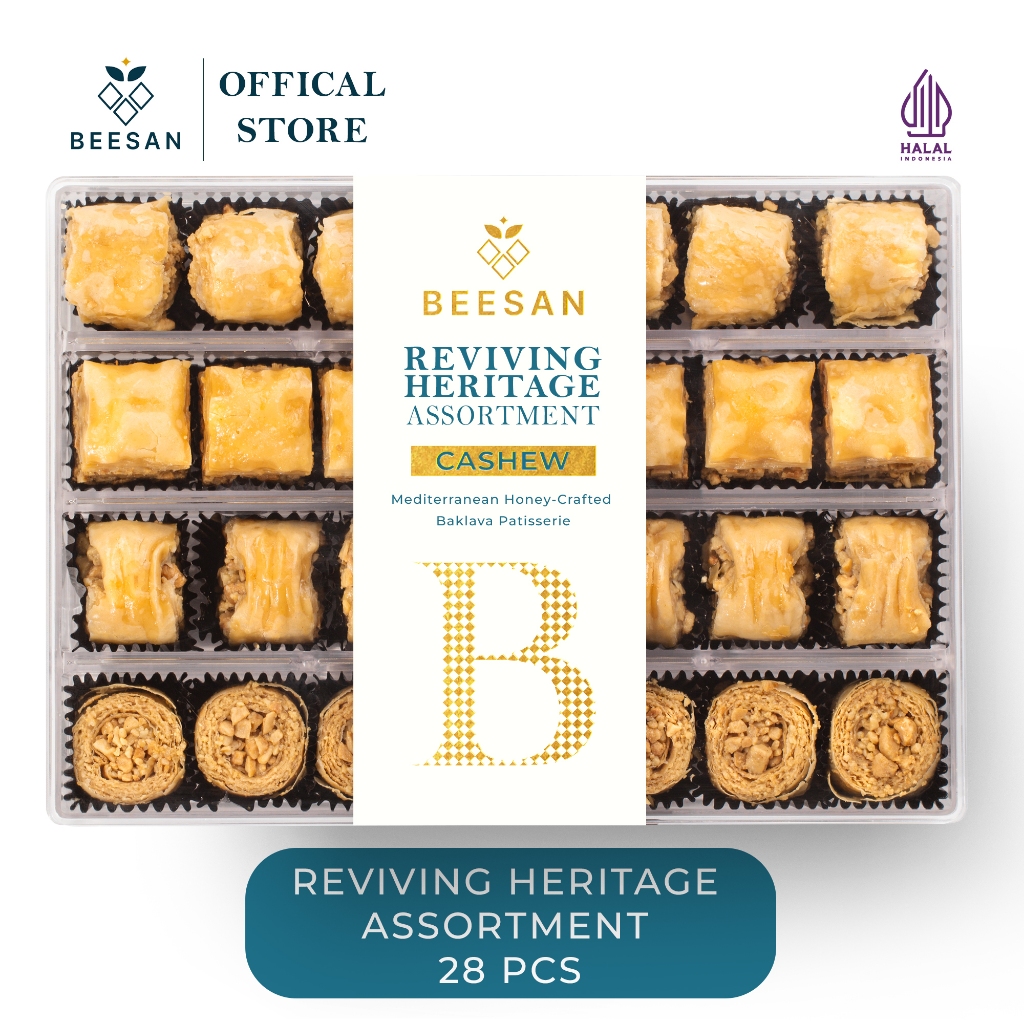 BEESAN Reviving Heritage Baklava Assortment kacang mete