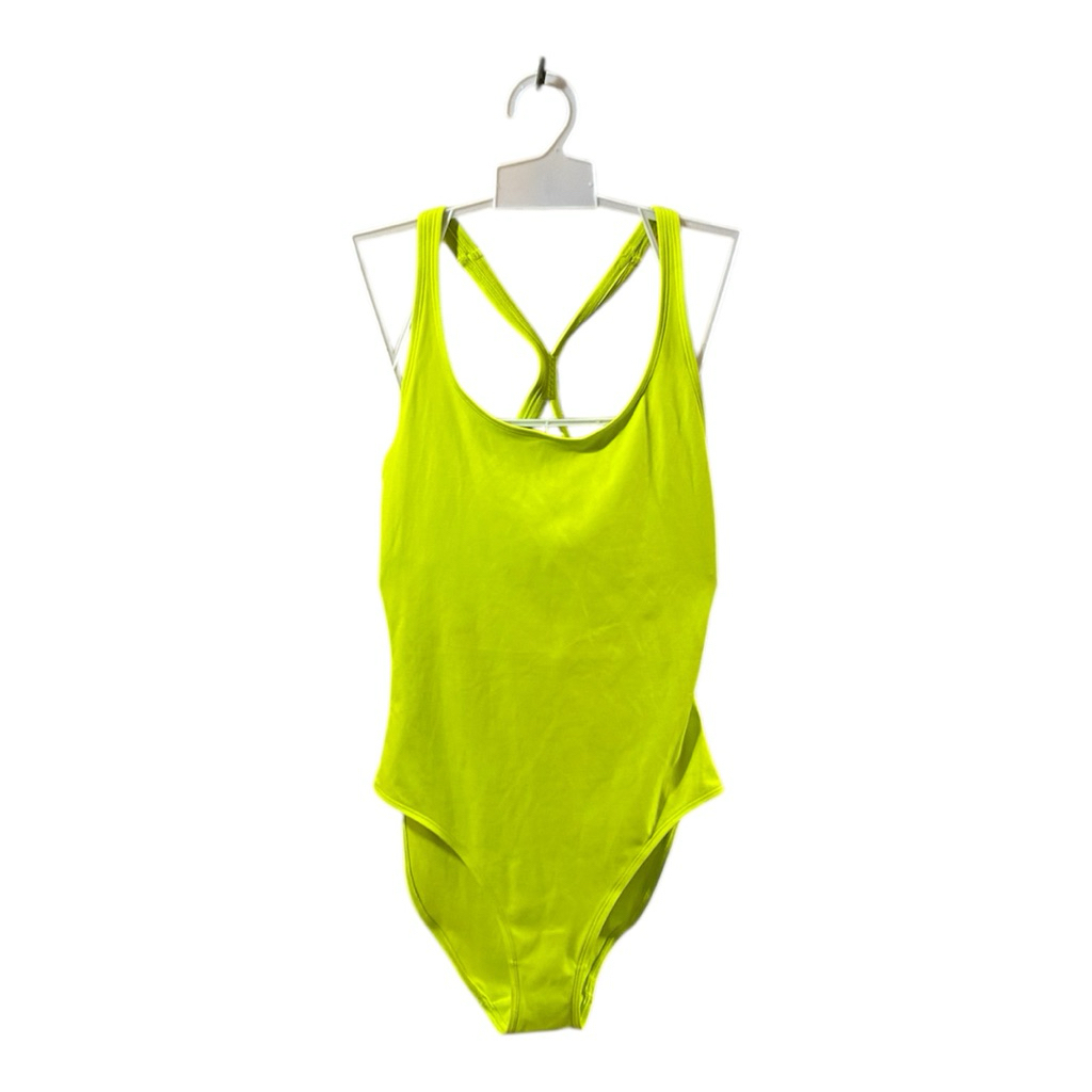Swimsuit baju renang wanita simple hijau neon s