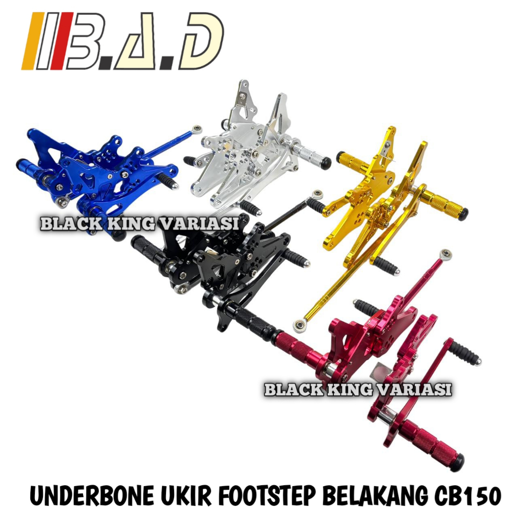 Underbone CB150 Underbone Footstep CBR150 Underbone Ukir CB150R Step Underbone CB 150 Full CNC
