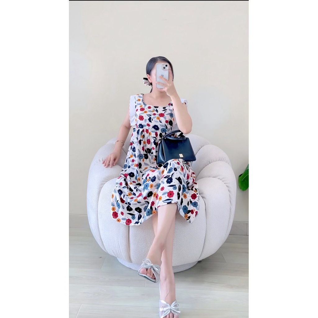 Micky pendek/dress pendek/daster mini/daster trendy/dress renda/dress busui