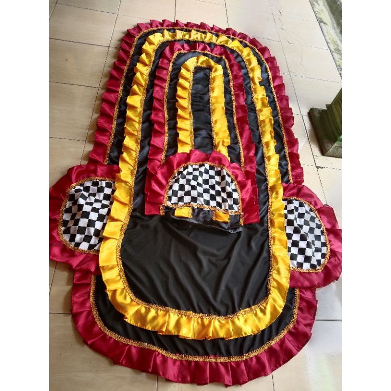 SALE 5.5 Kemul Barongan Renda Sap 3 /Kemul Barongan Anak SD Pentas Dewasa / Kemul Jaranan  80CMx210C