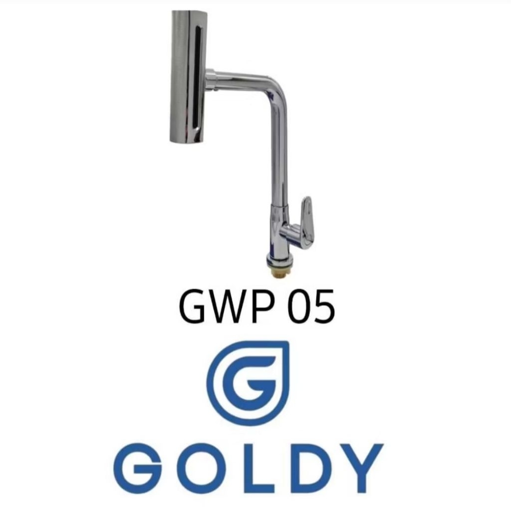 Kran Wastafel / Kran Cuci Piring Lubang Bawah GWP 05 1/2" GOLDY