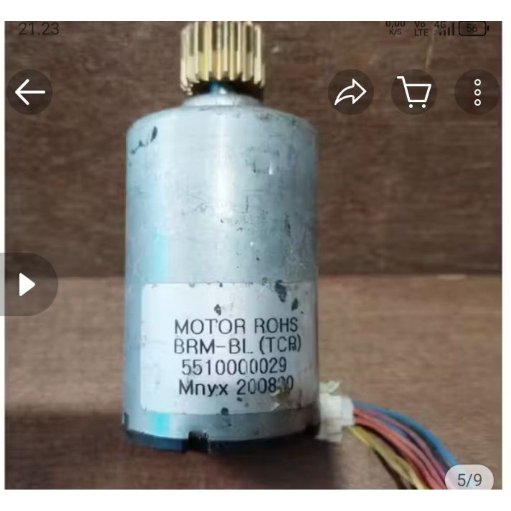 BLDC motor ROHS. type BRM -BL (TCR) 12/24 V (2A) bisa buat generator DC