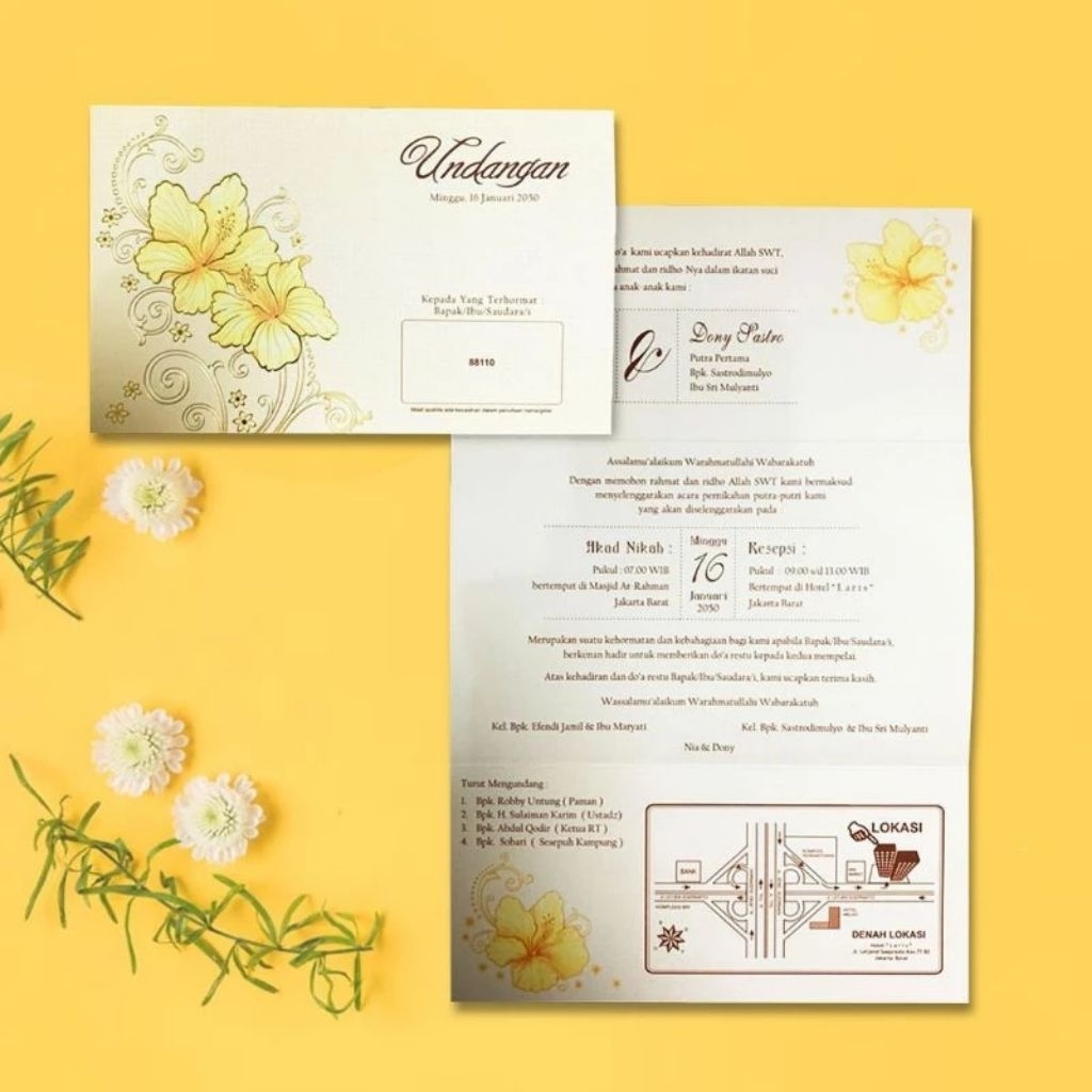Cetak Undangan Blanko Erba 88110 | Cetak Undangan Blanko Murah | Cetak Undangan Elegan | Cetak Undan