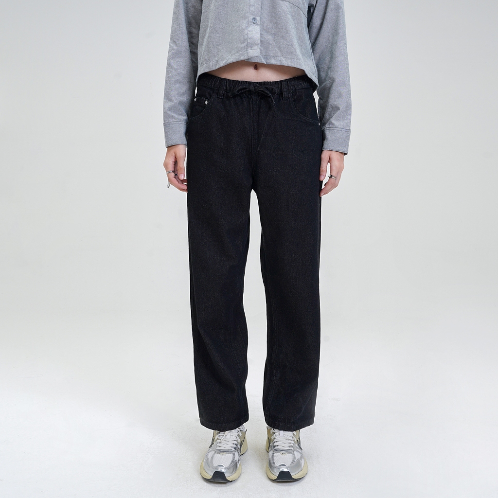 CELCIUS WOMAN Flextie Denim Pants L03000064W Hitam