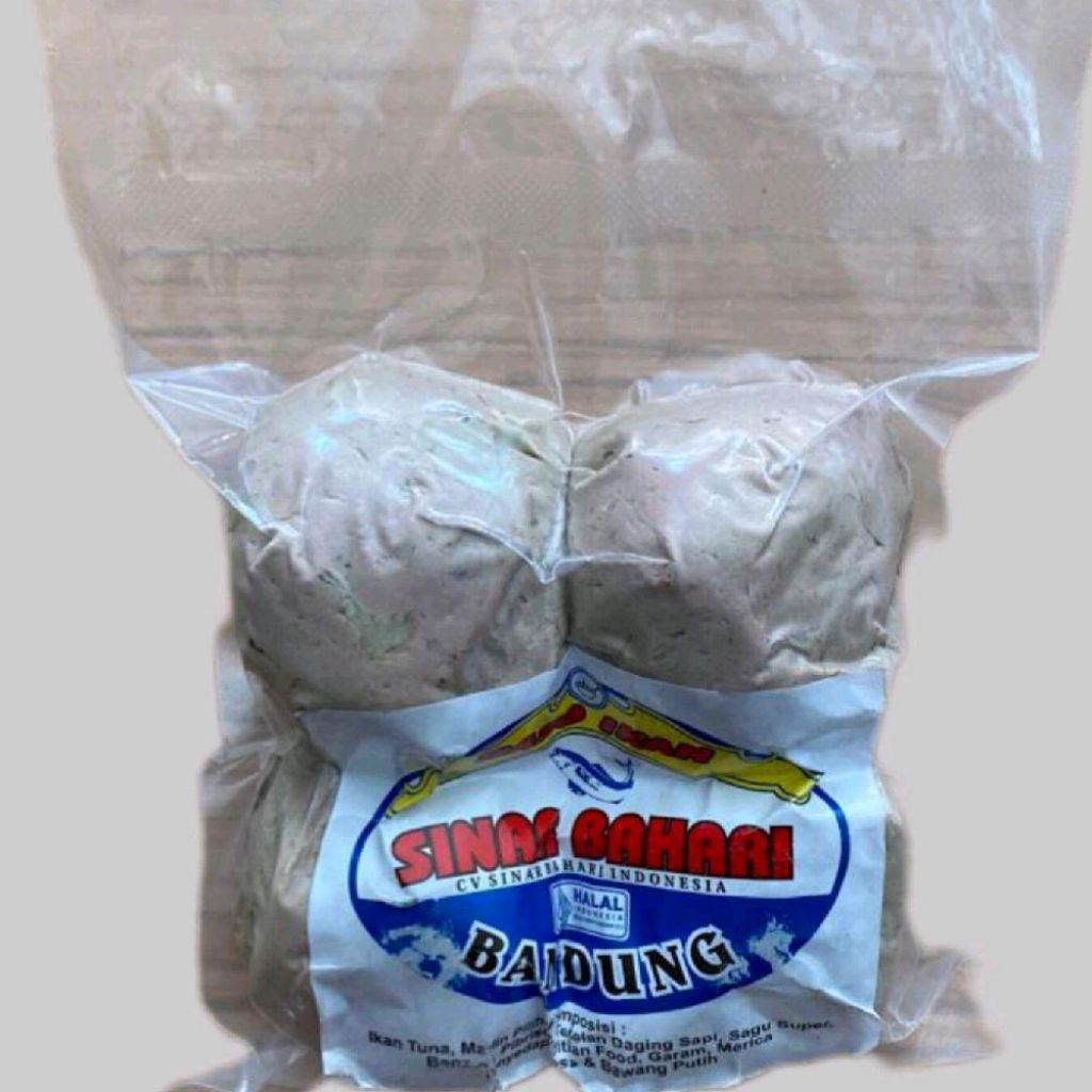 BAKSO IKAN SINAR BAHARI BANDUNG isi 4 Bakso ikan JUMBO isi jando/tetelan  prozen food