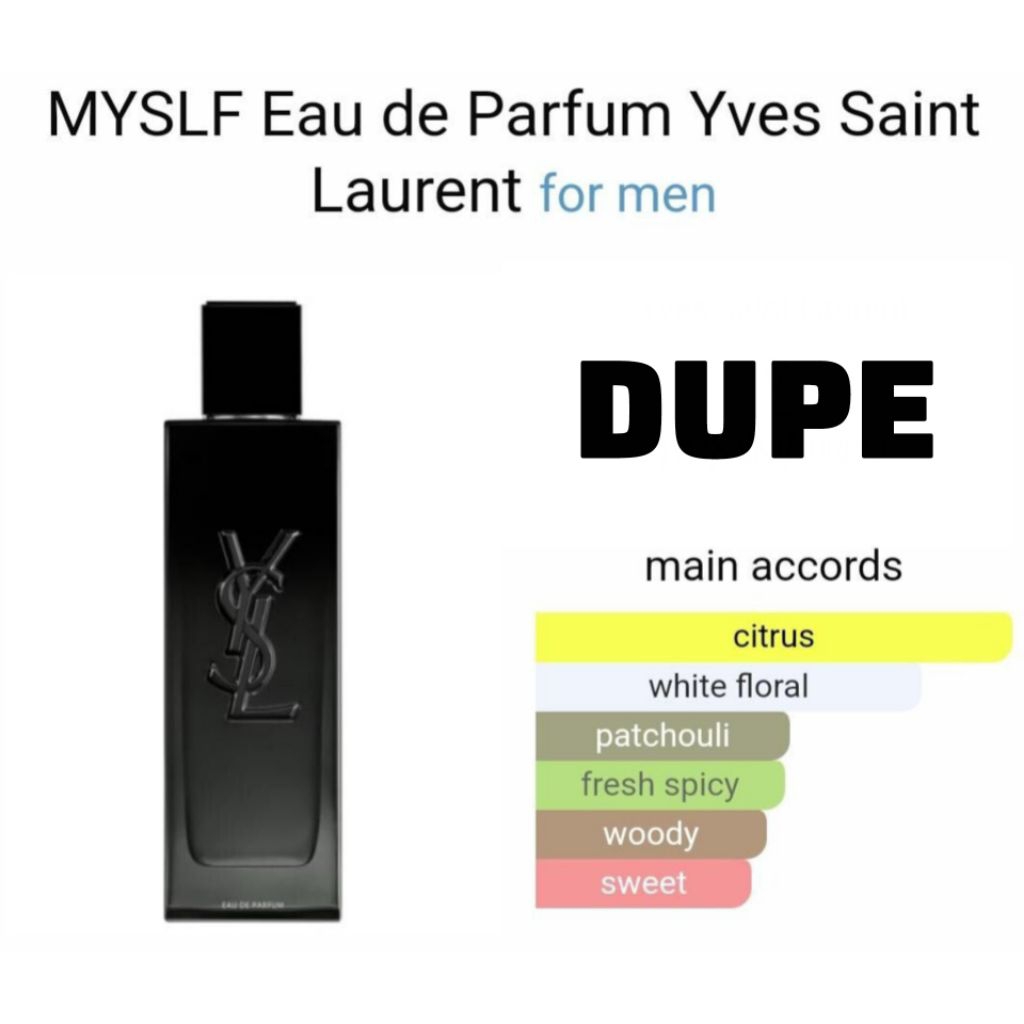 Parfum inspirasi Dupe YSL MYSELF untuk Pria