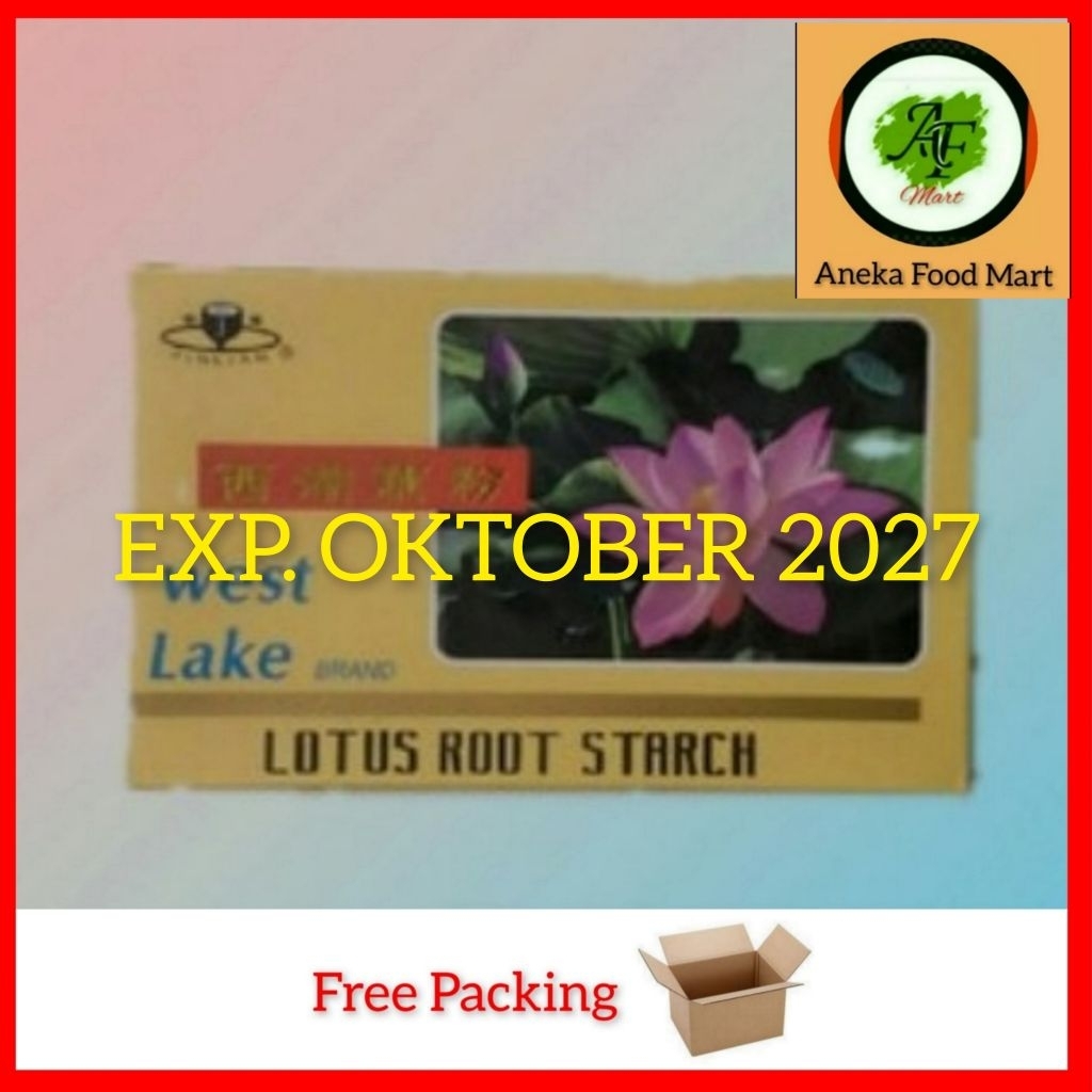 west Lake Bubuk Akar Teratai/ Lotus root starch/ minuman bubuk akar teratai/ bubuk akar teratai/minu