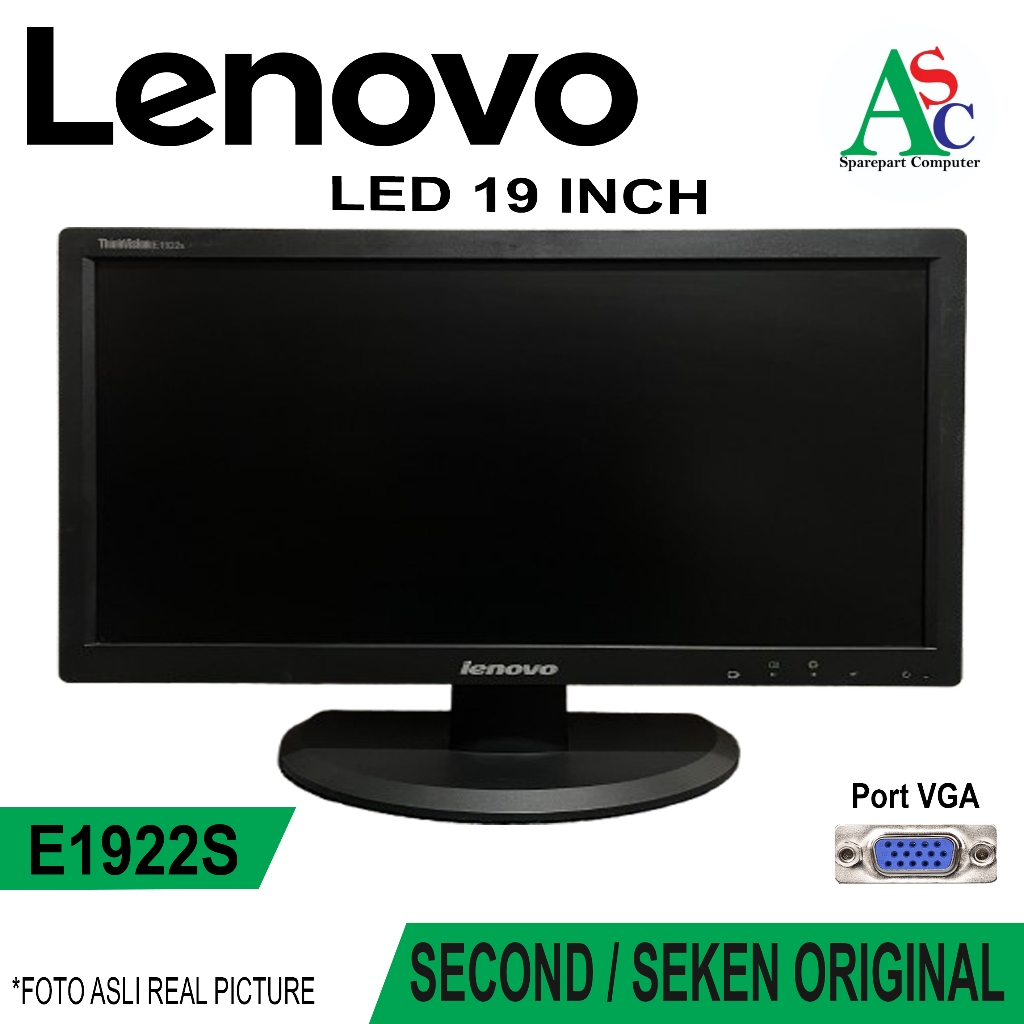 Monitor LED Lenovo 19 Inch Wide