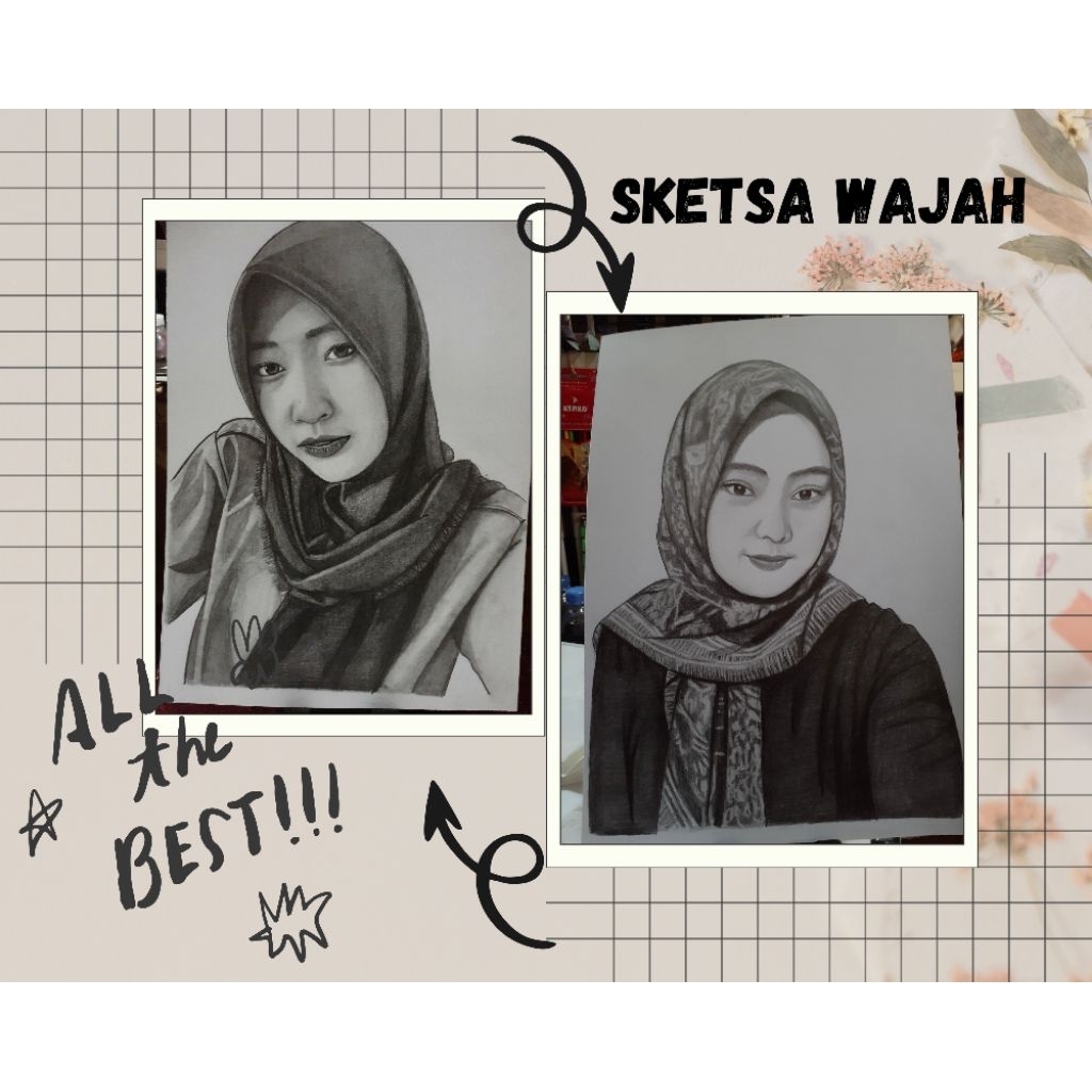SKETSA WAJAH MURAH A5
