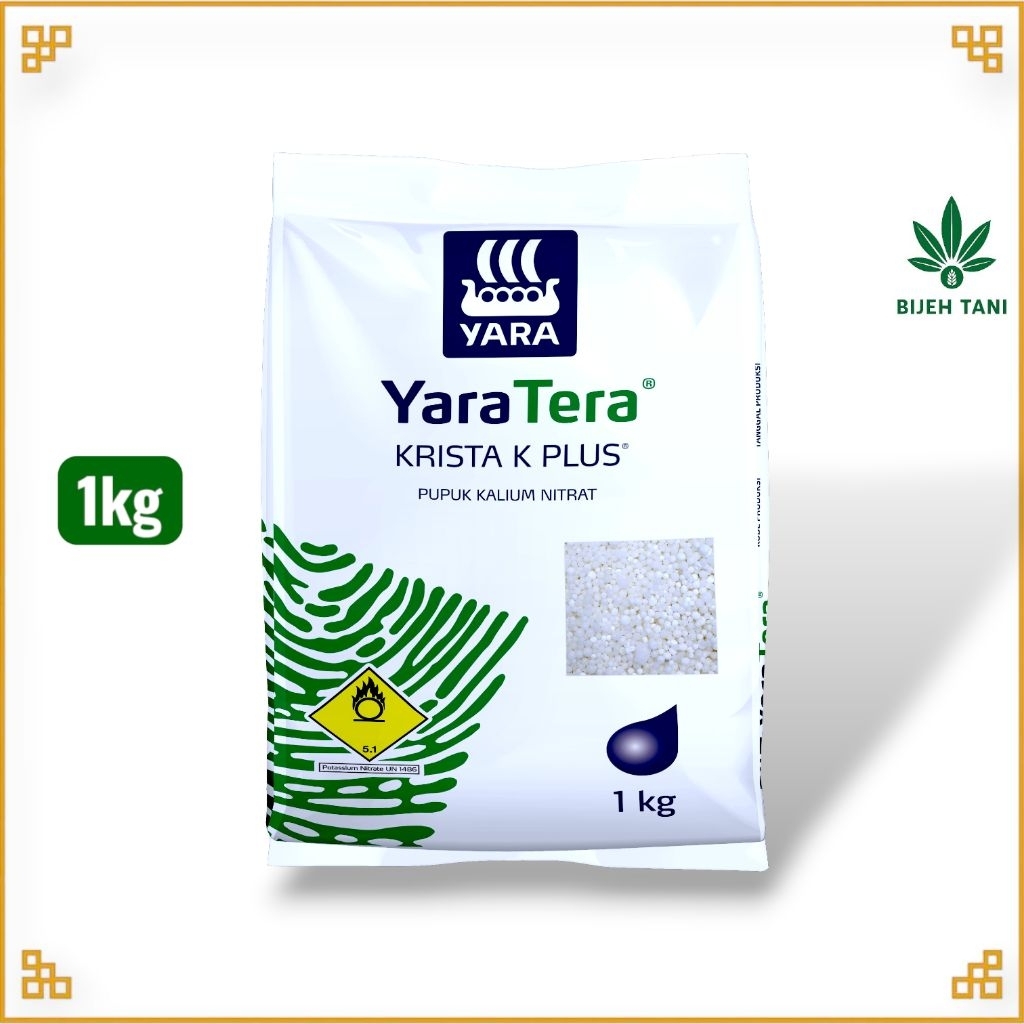 YaraTera KRISTA K PLUS 1kg – Pupuk Kalium Nitrat Murni untuk Tanaman Buah & Sayur
