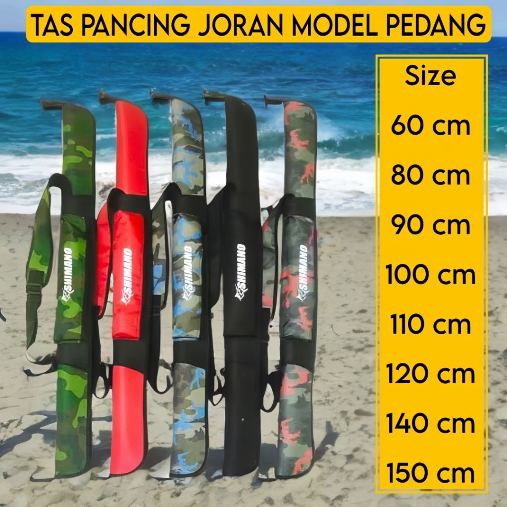 Tas Pancing Joran Hardcase Model Pedang | Muat 1 Joran Tegek & Reel | 60–120 cm | COD