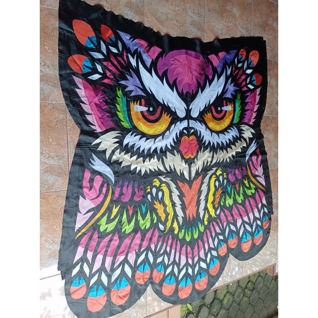 Layangan Celepuk Full Cutting FC25 Uk 150 x 175 cm knockdown / lipat