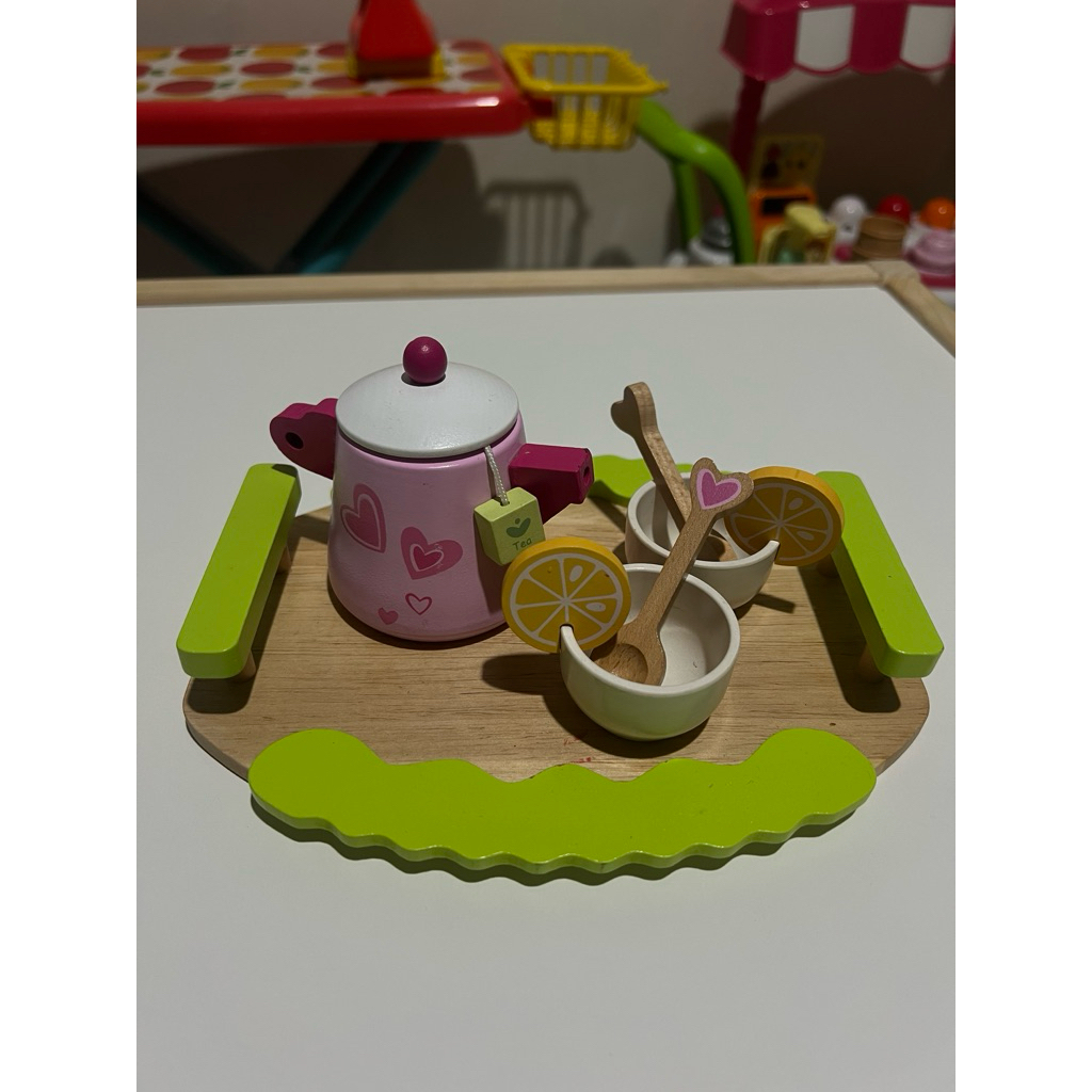 (PRELOVED) set teko mainan kayu anak