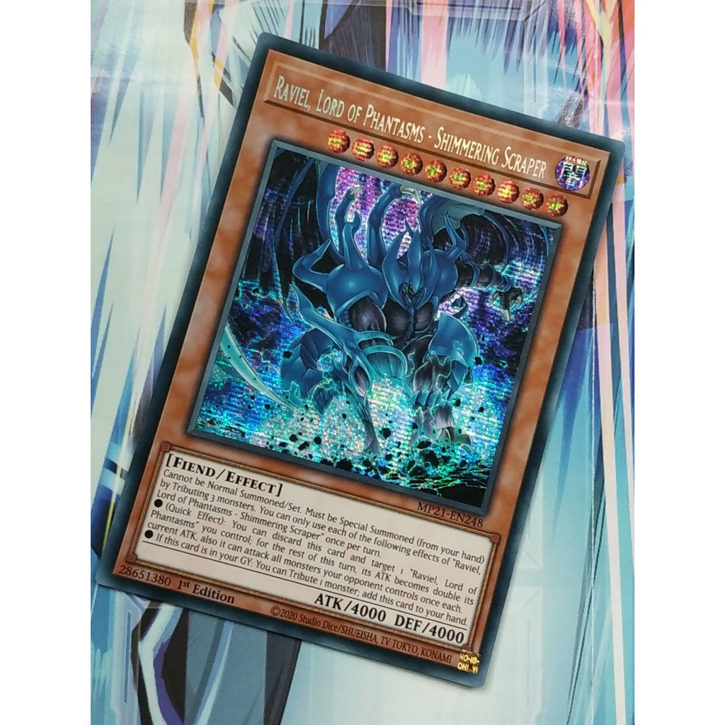 Raviel, Lord of Phantasms - Shimmering Scraper (MP21-EN248) - Prismatic Secret Rare - YuGiOh Trading