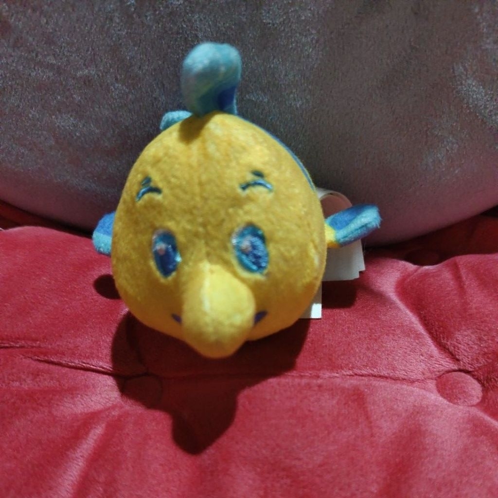 boneka ikan flounder kecil ori
