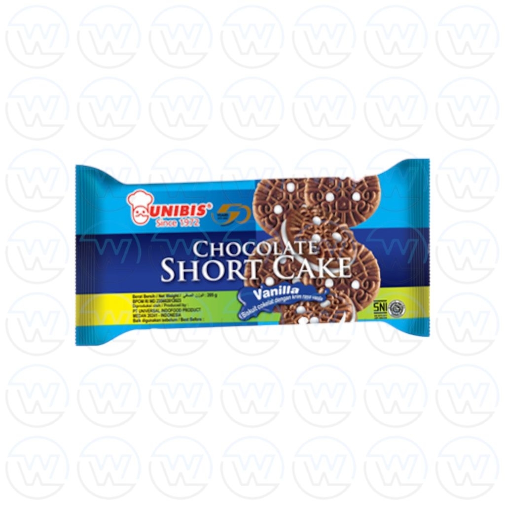 Unibis Chocolate Short Cake Vanilla 192gr