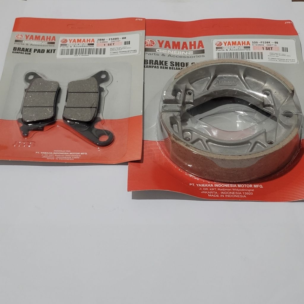 Paket kampas rem depan belakang mio m3 mio soul gt 125 mio gt 125