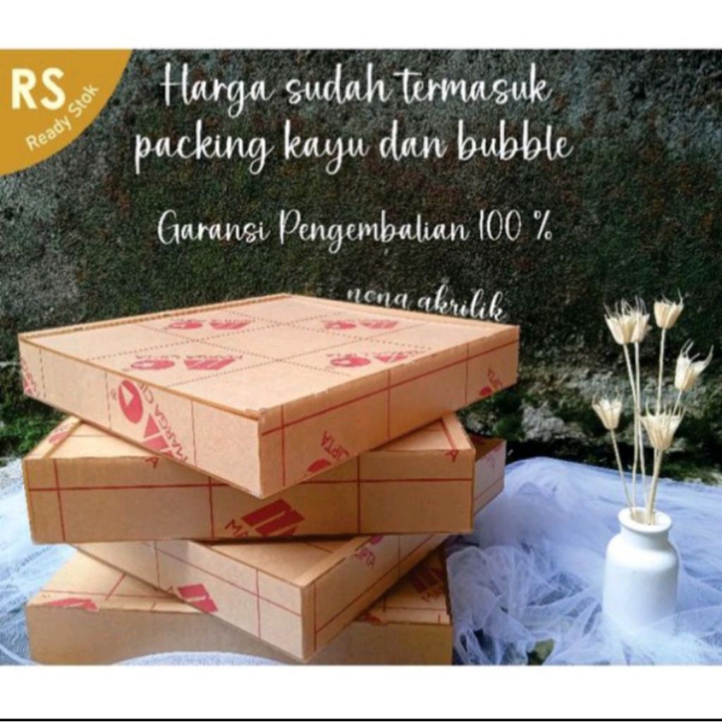 BOX AKRILIK 40X40X6CM / BOX MAHAR / BOX AKRILIK / KOTAK AKRILIK