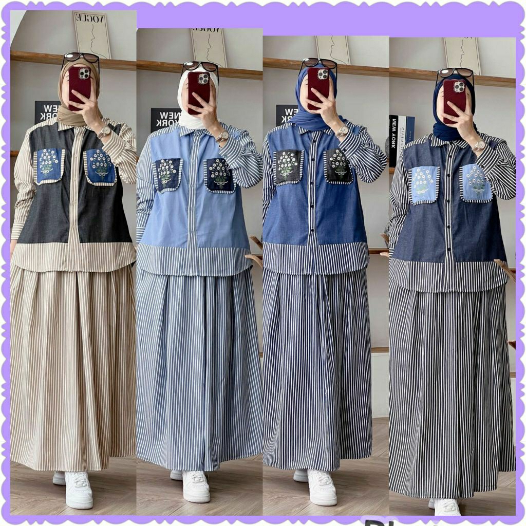 SYAFANA SET ROK PREMIUM GAGIL/SYAFANA GAGIL/SET ROK PREMIUM GAGIL BY OVA