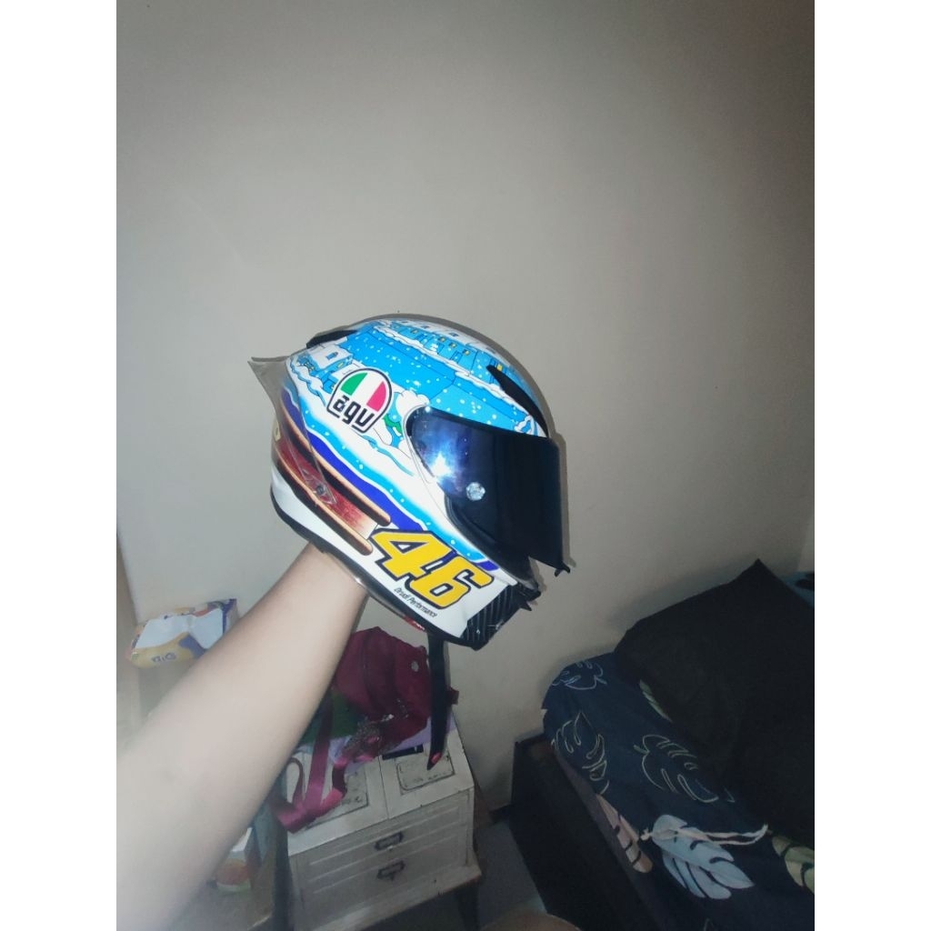 helm fullface agv 1:1 wintertest tavullia allsize