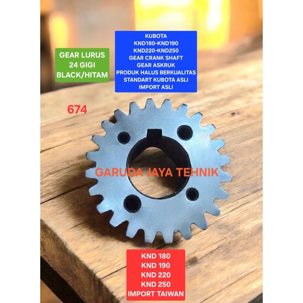 Gear askruk gigi askruk gear crank shaft gigi crank shaft gear kruk as gigi kruk as KND180 KND190 KN