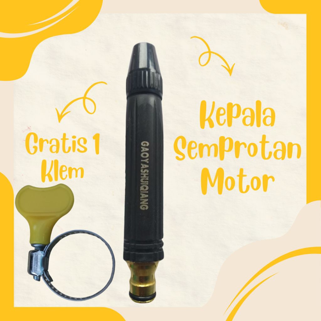 Alat Cuci Motor Kepala Semprotan Air Nozzle Spray Mobil Motor Tanaman Alat Buat Cuci Kendaraan Tanpa