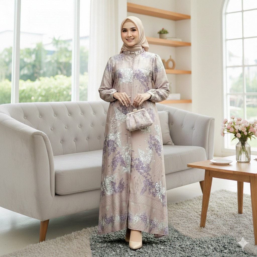 Gamis Dress Maxmara Luxury Gamis Lebaran Elegan Kondangan Wanita Muslim Bahan Nyaman Anti kusut