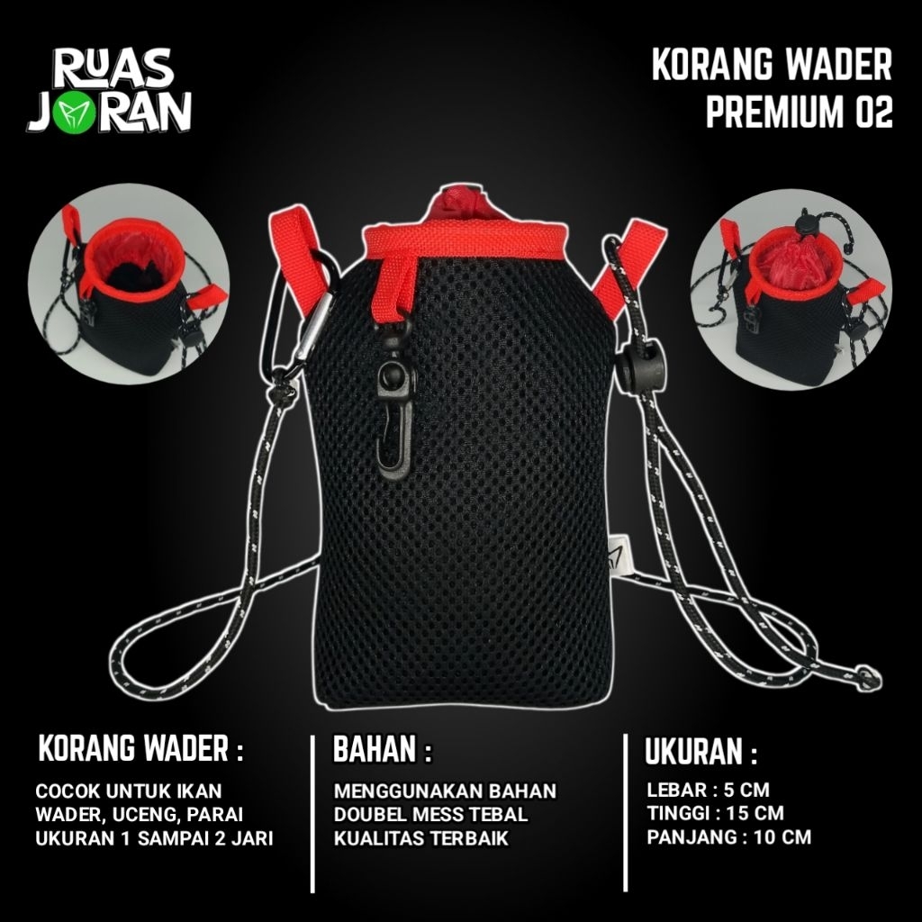 KORANG WADER PREMIUM 002 - KOJA IKAN WADER - TEMPAT IKAN KECIL - KEMPIS WADER - KEMPIS UCENG