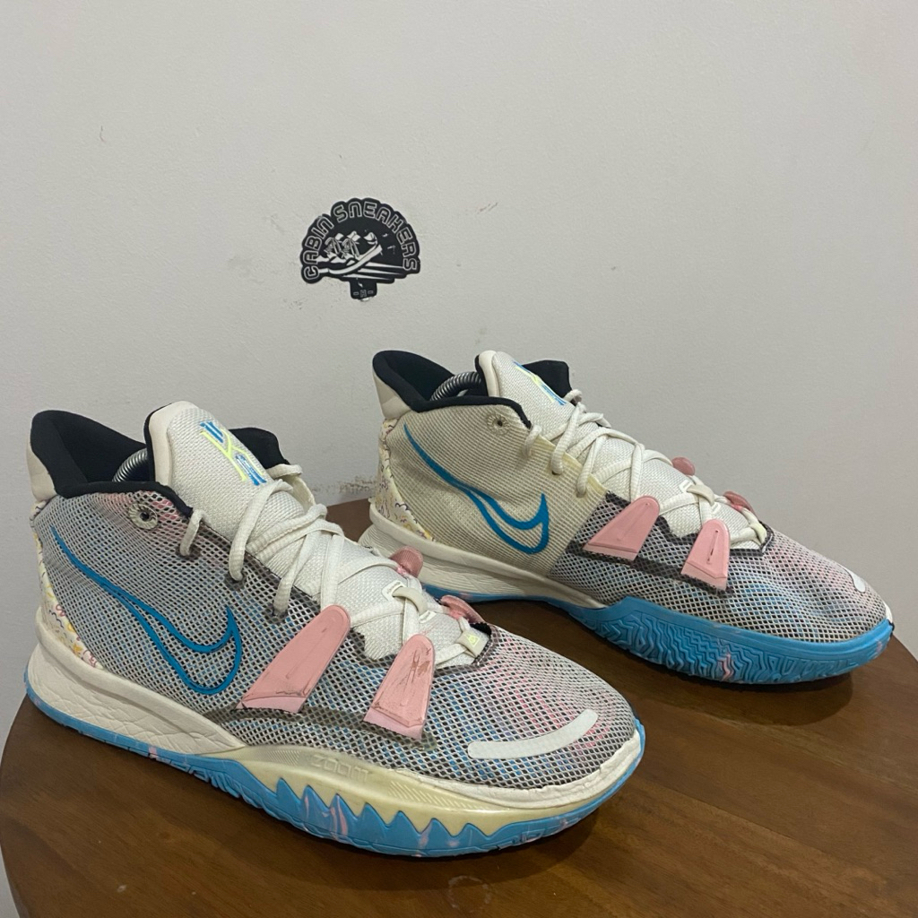 Nike Kyrie 7 EP White/Blue/Pink Basketball Shoes CZ0143-100