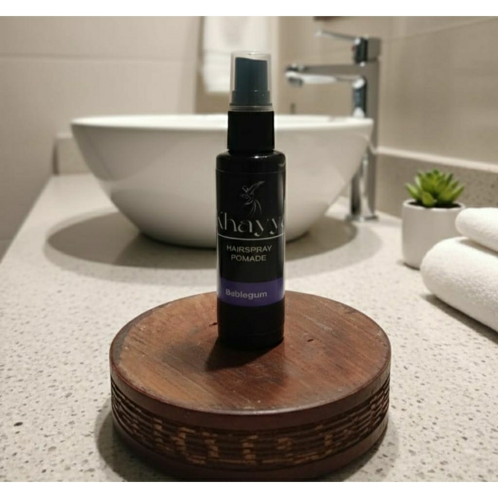 Minyak wangi Rambut pria pomade hair spray khayya hair energy wangi sepanjang hari