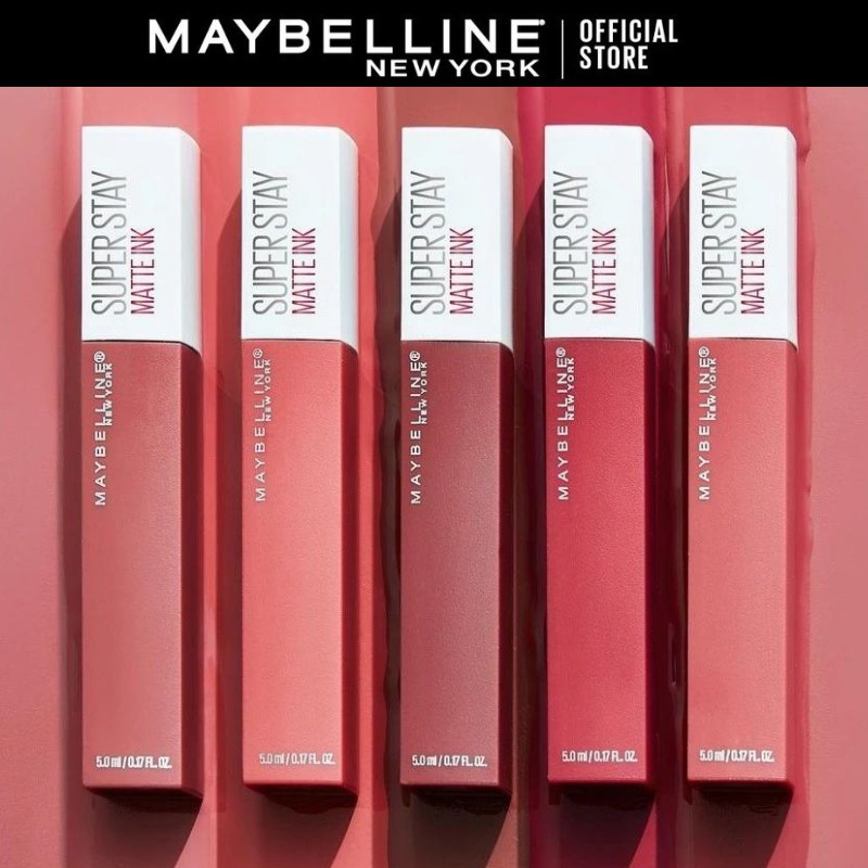 Lipstik Matte Maybelline Superstay Matte Ink 5ml dengan Warna Intens dan Tahan Lama