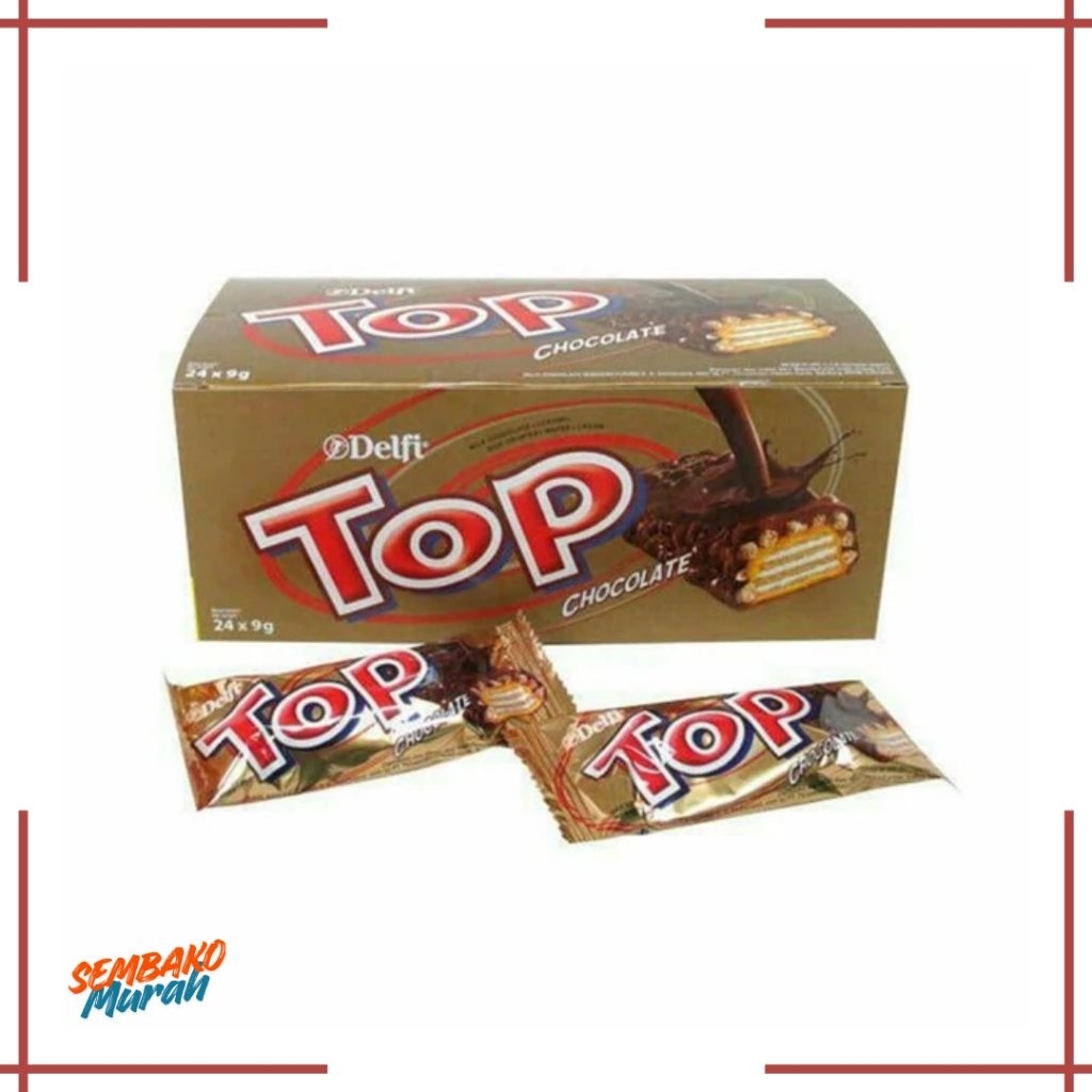 WAFER TOP COKLAT | DELFI TOP COKLAT 1 DUS ISI 24