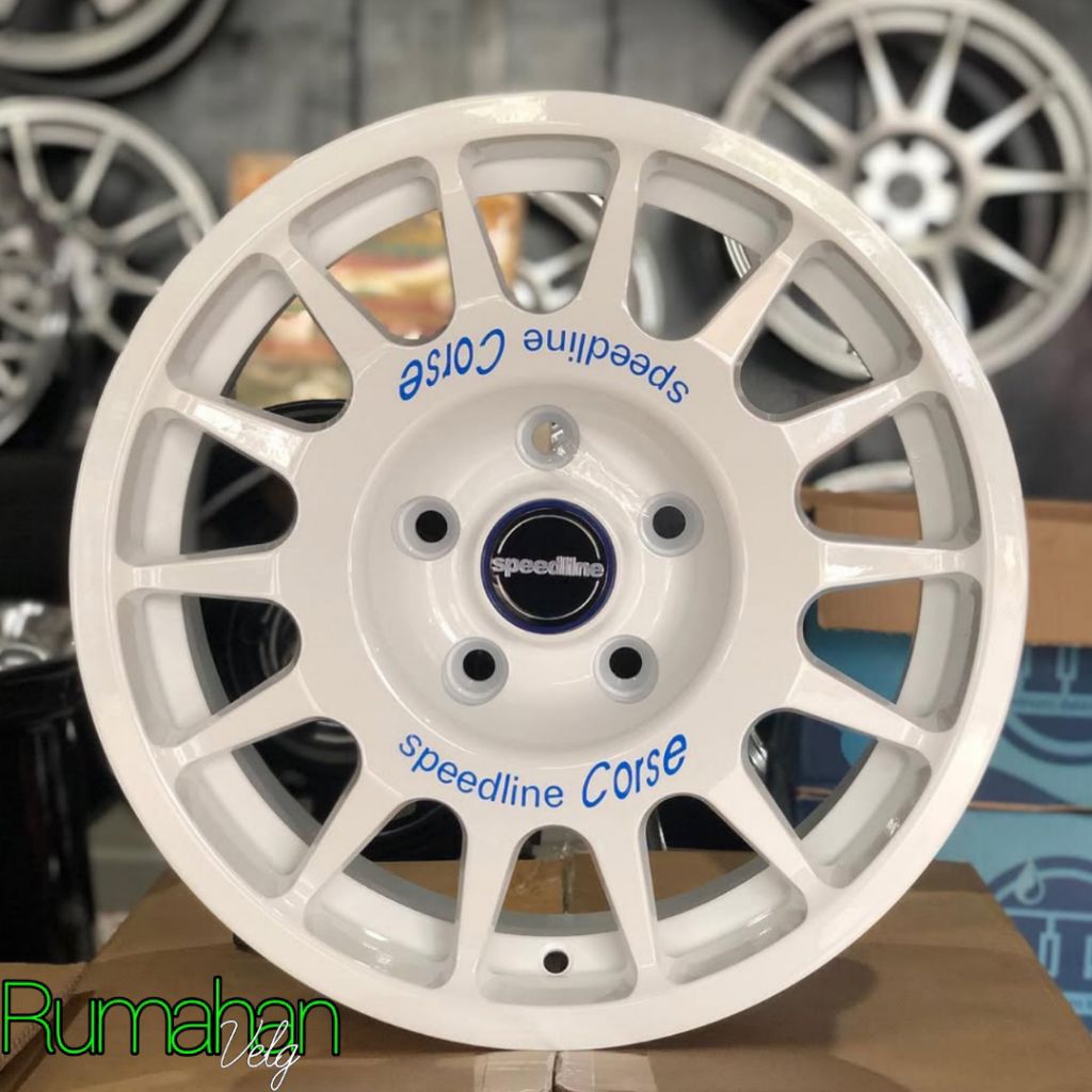 velg speedline rally PUTIH ring 15 lebar 7 velg mobil ring 15 untuk mobil creta reborn Zenix palisad