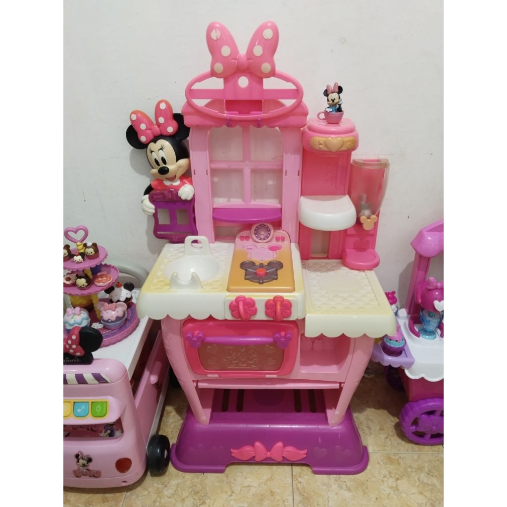 preloved mainan kitchen set minnie mouse